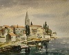 Jugoslawien Istrien Porec Istrien Hans Möller 1962 Aquarell : Hans Möller, 1962, Aquarell, Reisen Südeuropa, Jugoslawien, Istrien Porec Istrien, Porec Kroatien, Reha, Reise A.Möller, Kay Möller / Annelies Möller, Weitere Infos unter : http://www.maler-hans-moeller.de, mailto:info@maler-hans-moeller.de